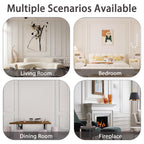 Coengwui Peel and Stick Wall Molding, Chair Rail Wainscoting Panel, Finish Trim for Home Decoration (Paintable White, 9.8ft x 0.9in)