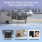 TOPENS RK2500T Automatic Sliding Gate Opener Rack Drive Electric Gate Motor for Heavy Driveway Slide Gates Up to 5700 Pounds Security Gate Operator AC Powered with Gear Rack and Remote Control