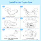 Oppusteligt bobleballonhus med pumpe og UL-blæser, bobletelt til børnefestballoner klare til hjemmefest, indkøbscentre, parker, begivenhedsudstilling (10FT)