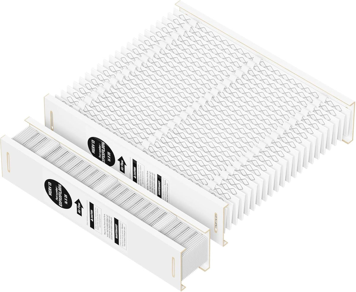 EXPXXFIL0016 Merv 13 16x25 Filter Media Compatible with Bryant/Carrier EZ-FLEX EXPXXFIL0016 heating and cooling system, Part Number: EXPXXFIL0016, Pack of 2