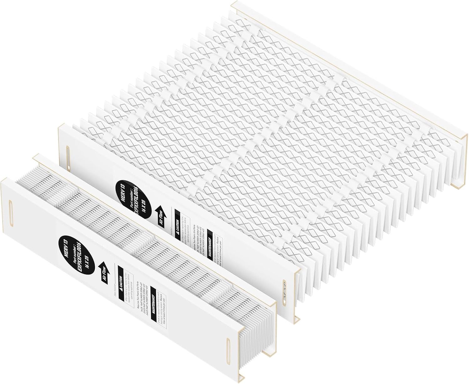 EXPXXFIL0016 Merv 13 16x25 Filter Media Compatible with Bryant/Carrier EZ-FLEX EXPXXFIL0016 heating and cooling system, Part Number: EXPXXFIL0016, Pack of 2