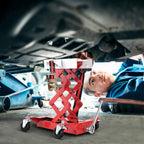 450 Lbs Auto Repair Lifting Jack - Heavy-Duty Transmission Jack for Easy Vehicle Maintenance and Transmission Replacement