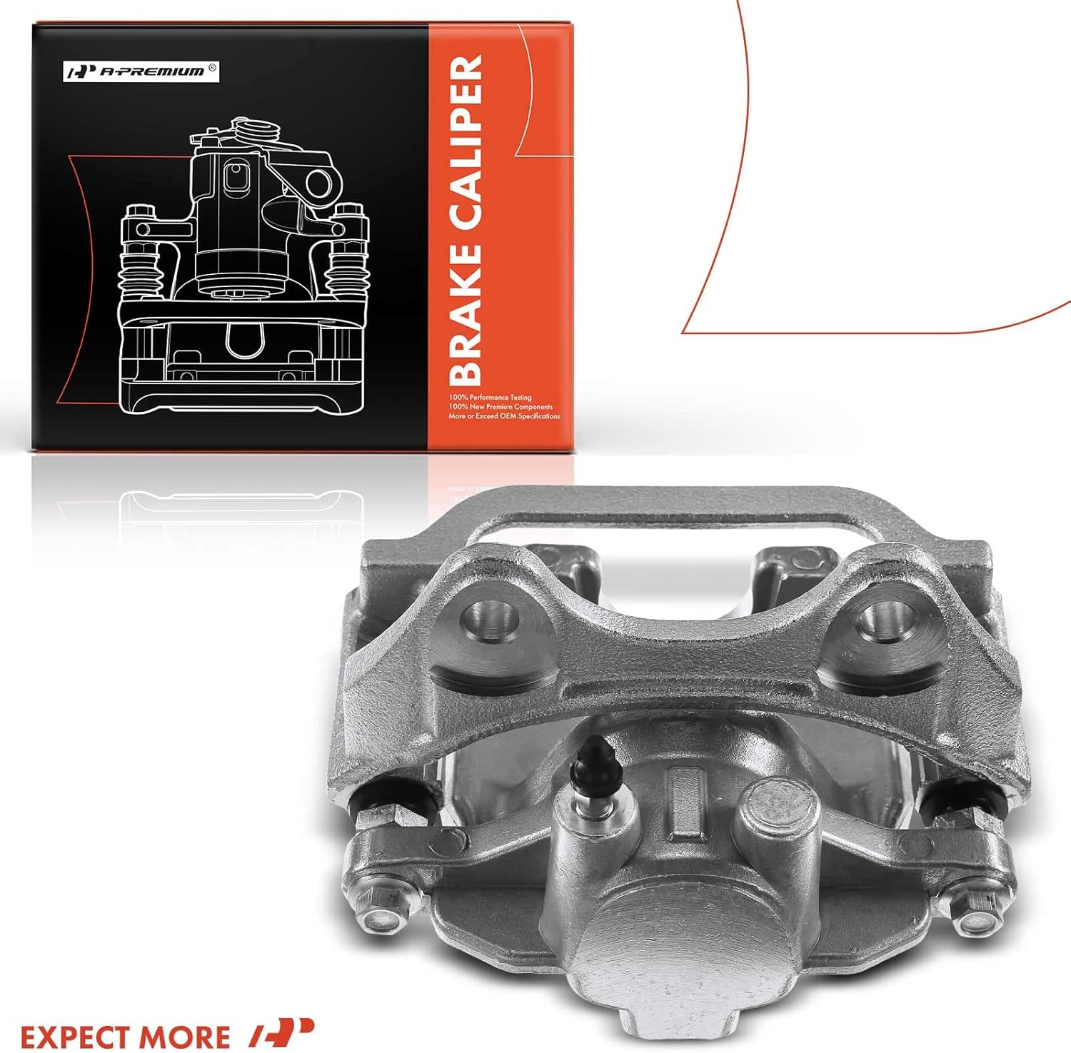 A-Premium Disc Brake Caliper Assembly with Bracket Compatible with Select Cadillac, Chevy and GMC Models - Escalade, Avalanche, Silverado 1500, Suburban 1500, Tahoe, Sierra 1500 and more - Rear Side