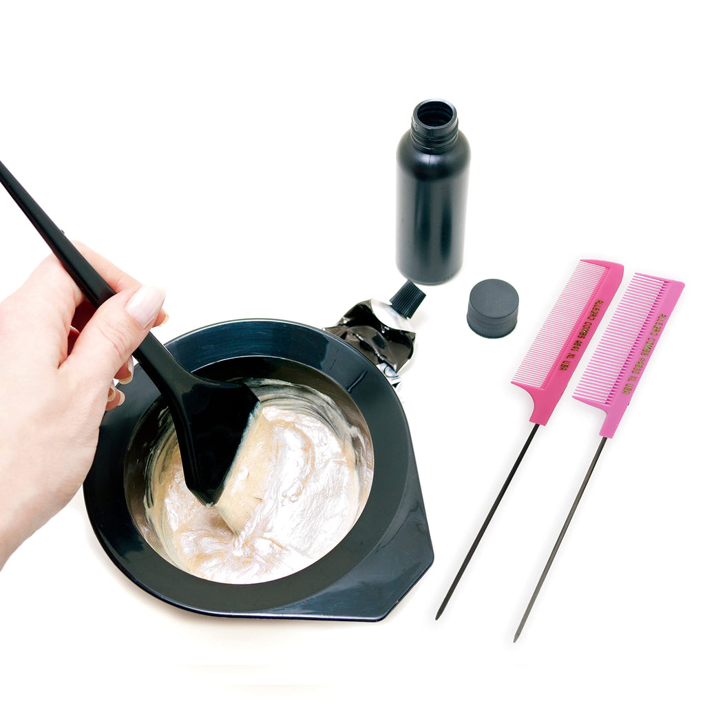 Allegro Combs XL Pintail Rat Tail Combs Parting Combs Metal Tail Foiling Combs Pin Combs 2 Pc. (PINK)