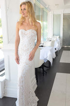 Mariell Rose Gold Cubic Zirconia Crystal Bridal Necklace, Teardrop Pendant Wedding Prom Jewelry Gift