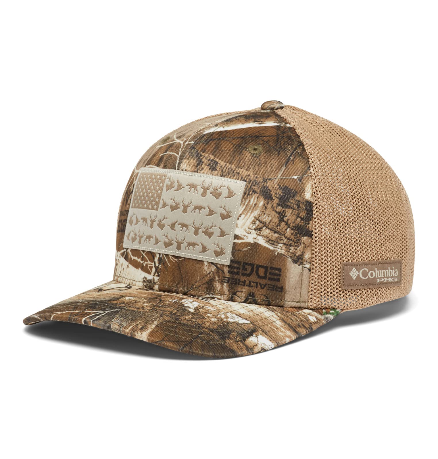 Columbia Unisex PHG Camo Mesh kasket - Høj, Realtree Edge/Game Flag, Small/Medium