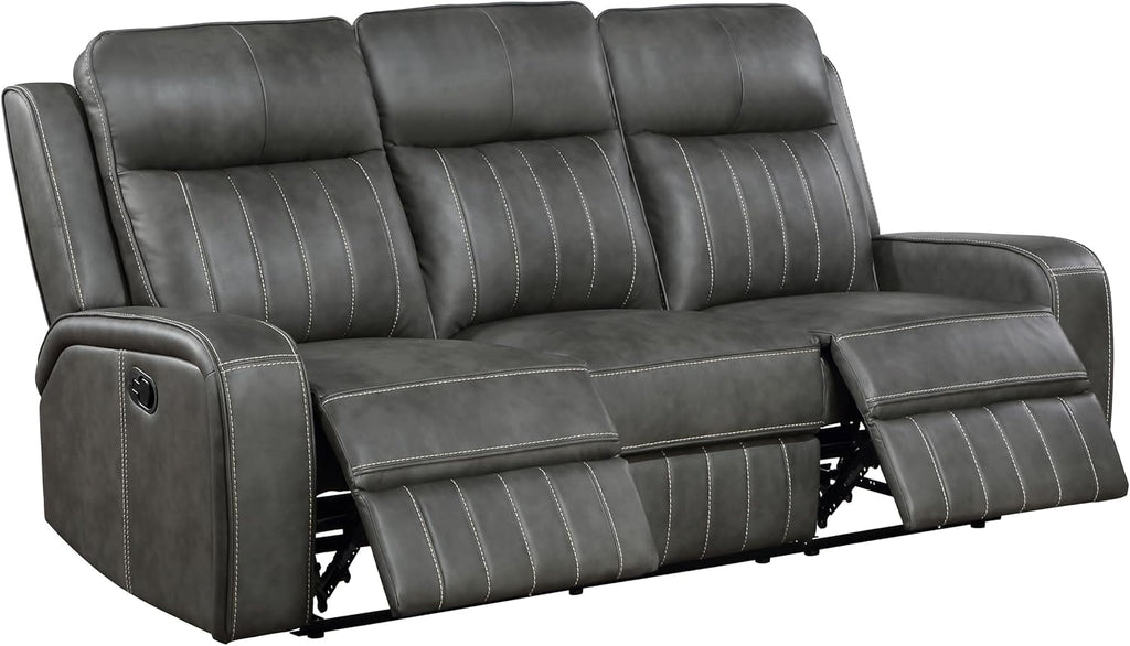 Coaster Home Furnishings Raelynn 2-Piece Upholstered Motion Reclining Sofa Set Grey