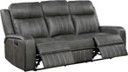 Coaster Home Furnishings Raelynn 2-Piece Upholstered Motion Reclining Sofa Set Grey