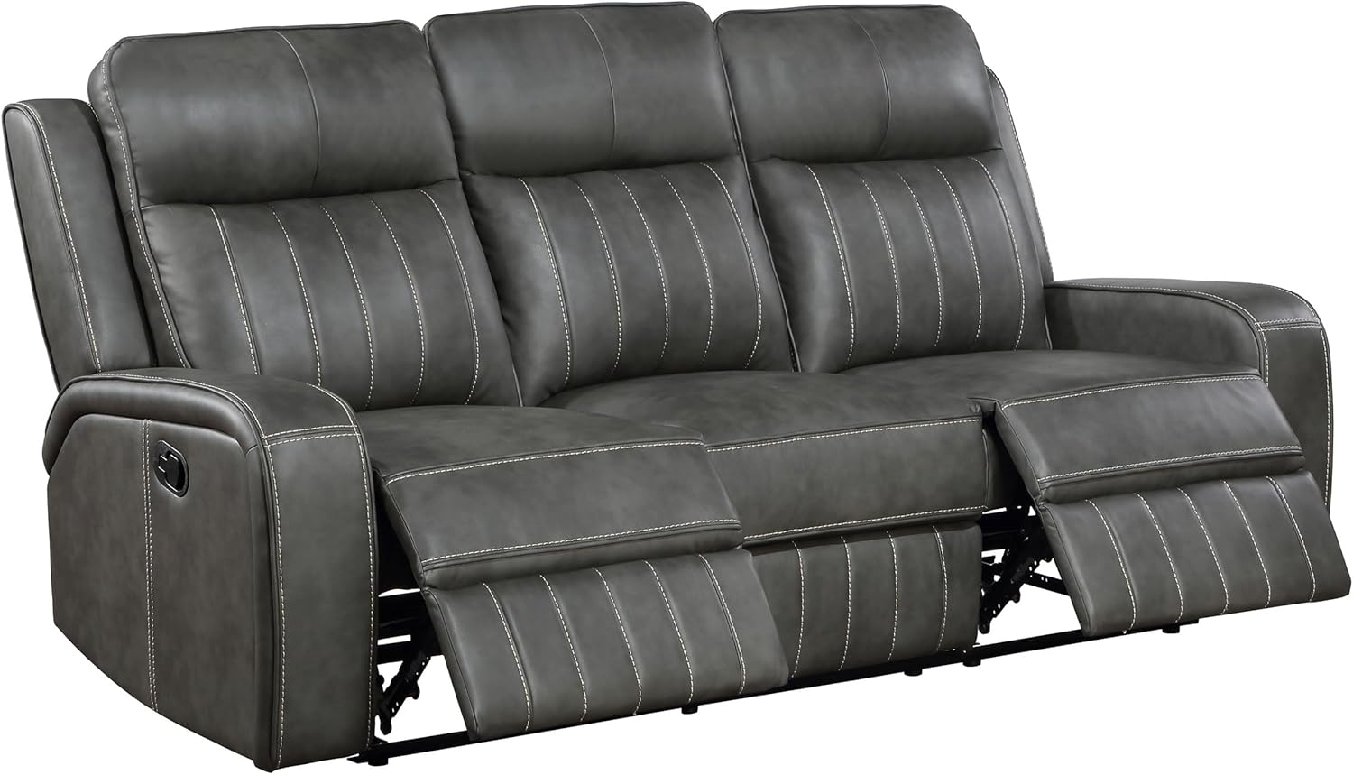 Coaster Home Furnishings Raelynn 2-Piece Upholstered Motion Reclining Sofa Set Grey