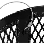 Global Industrial 36 Gallon Outdoor Steel Trash Can with Dome Lid, Plastic Liner and Anchor Kit Included, 23-1/2" Diameter x 40" H, Powder Coat Finish, Unassembled, Black