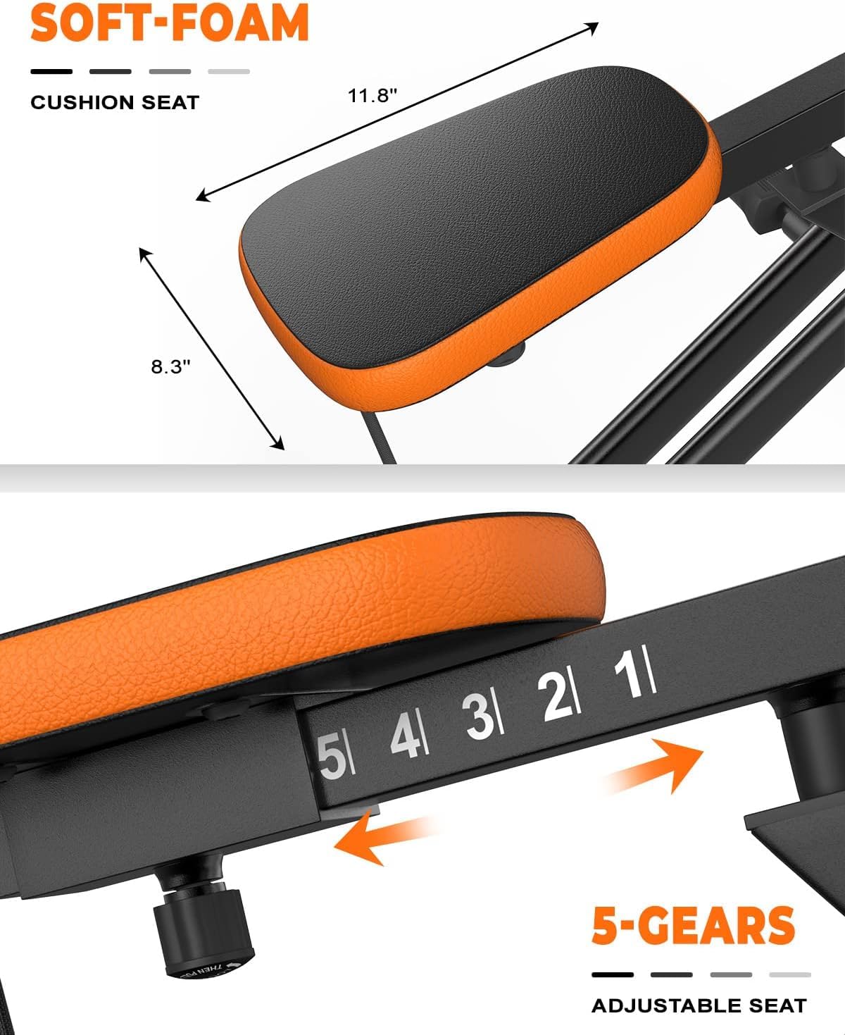 Machine à Squat Dskeuzeew avec Moniteur LCD, Équipement d'Exercice pour la Maison Machine à Squat et Rameur 330 Lbs avec Résistance Réglable Machine d'Entraînement à Domicile Entraîneur de Jambes et Fessiers pour Tout le Corps