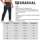 G Gradual Men's Sweatpants with Zipper Pockets Tapered Joggers for Men Athletic Pants for Workout, Jogging, Running (Grey Camo, Large)