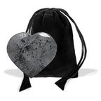 Heart 1.75 Inch with Black Pouch (Black Obsidian)