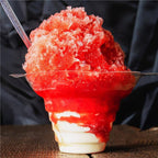 Adodotoe Snow Cone Cups, 100 pcs Shaved Ice Cups and 100 pcs Spoon Straws Snow Cone Bowls Ice Cream Bowls Flower Drip Cups for Birthday Party Summer Cookout,4 oz…