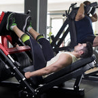 RitFit Leg Press Hack Squat Machine, Professional Adjustable Leg Press Machine for Home Gym with Linear Bearing, Specialty Hack Squat Machine for Full Lower Body Workout with Weight Storage Posts, Red