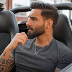 Viking Ring Necklace for Men 925 Sterling Silver Compass/Triquetra/Triskelion/Talisman/Rune/Valknut/Dragon/Odin Pendant Necklace Amulet Jewelry Gifts for Father Son Boyfriend Brother