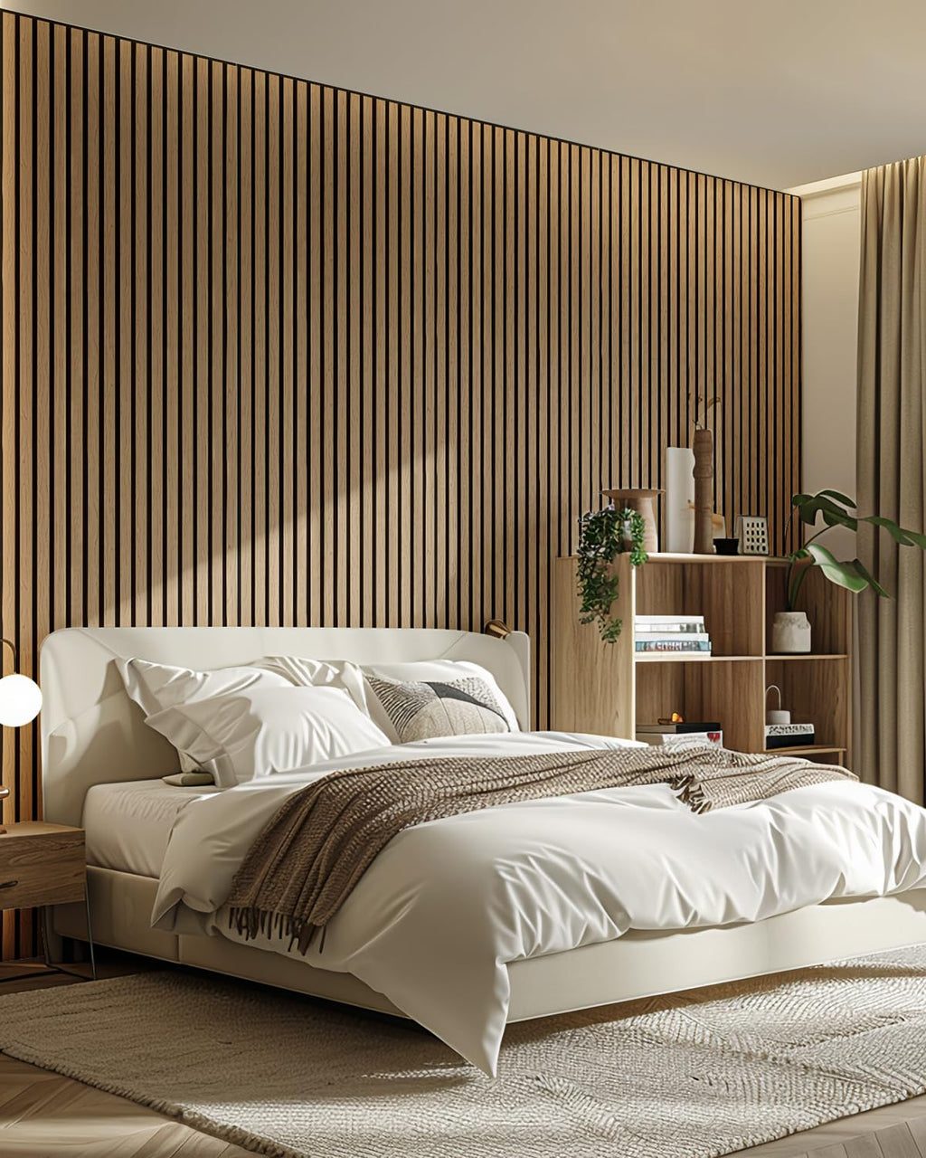 Wood Panels for Wall, Wood Wall Panels, Kuchoow Soundproof Wall Panels, 2 Pack 94.5"x12.6" Acoustic Wood Slat Wall Panels, Wall Wood Panels, Sound Dampening Panels, Natural Light Oak