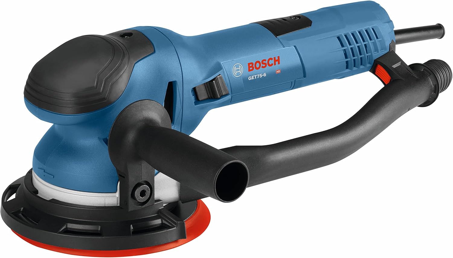 BOSCH GET75-6N Electric Orbital Sander, Polisher - 7.5 Amp, Corded, 6 Inch Disc Size - Dual-Mode: Random Orbit & Turbo