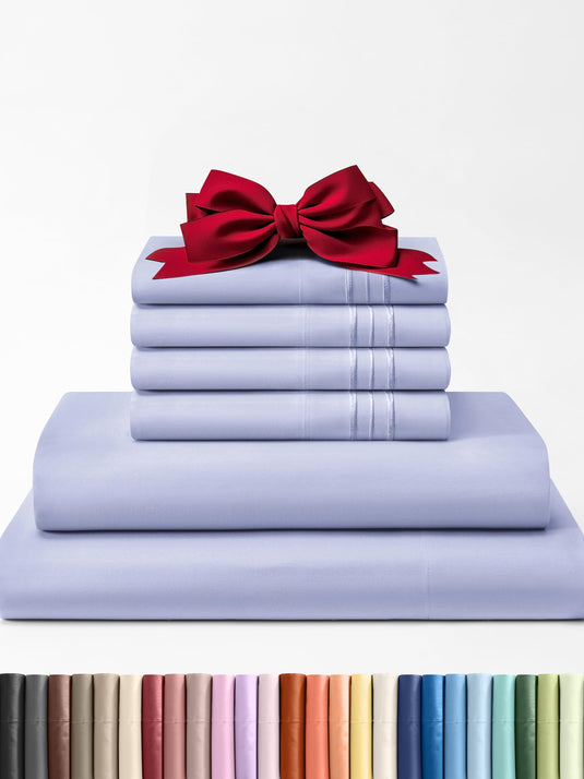 King 6 Piece Sheet Set - Breathable & Cooling Bed Sheets - Hotel Luxury Bed Sheets for Women, Men, Kids & Teens - Comfy Bedding with Deep Pockets & Easy Fit - Soft and Wrinkle Free - King White Sheets