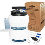 FIRSTINFO A1106USY3 Patented 15L / 3.9 Gallon Pneumatic/Manual Oil Vacuum Extractor | Oil Change Pump | 47 Inch Tube | Taiwan