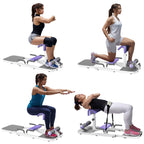 seanleecore Hip Thrust & Squat Machine for Home – Multi-Function Glute Builder, Leg & Core Strengthening Equipment – Adjustable Sissy Squat, Hip Thrusts, Squat Assist Machine for Home Gym