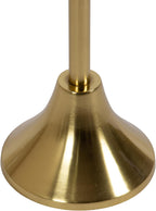 Kate and Laurel Sanzo Modern Pedestal Drink Table, 10 x 10 x 23, Antique Gold, Decorative End Table with Mirrored Tabletop for Use as Small Plant Stand or Cute Martini Table