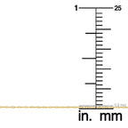 Colar Pingente Corrente Corda Ouro Amarelo 14k Kooljewelry (0,8 mm, 16 polegadas)