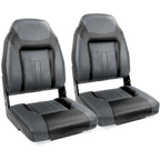 NORTHCAPTAIN S1 Deluxe A Pair of Marine High Back Folding Fishing Boat Seat,Stainless Steel Screws Included