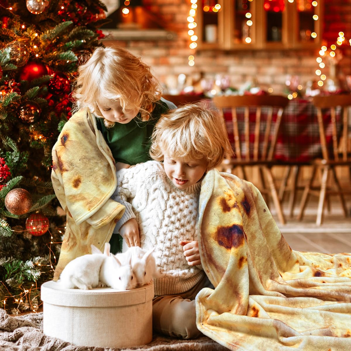 moonysweet Tortilla Blanket for Adult and Kids Double Sided Novelty Food Blanket Adult Size Funny Realistic Throw Blanket Fuzzy Fleece Blanket Flannel Teens Boys and Girls 60 inches