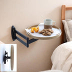 Wall Mounted Folding Table,Bedside Folding Coffee Table,Sofa Stand for Small Spaces,Supporting Stands, with Heavy - Durability Brackets，Perfect Addition to Bedside/Sofa Side/by The Desk