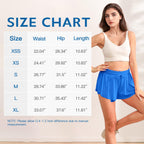 Wsirmet Flowy Shorts til kvinder Butterfly Shorts 2 i 1 atletiske trænings- og cykelshorts med lommer Hvid S