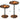 HOOBRO Small Coffee Table Set of 2, Round Coffee Side Table with Wooden Pedestal, Modern Accent End Tables for Living Room, Bedroom, Rustic Brown BF170BZ01