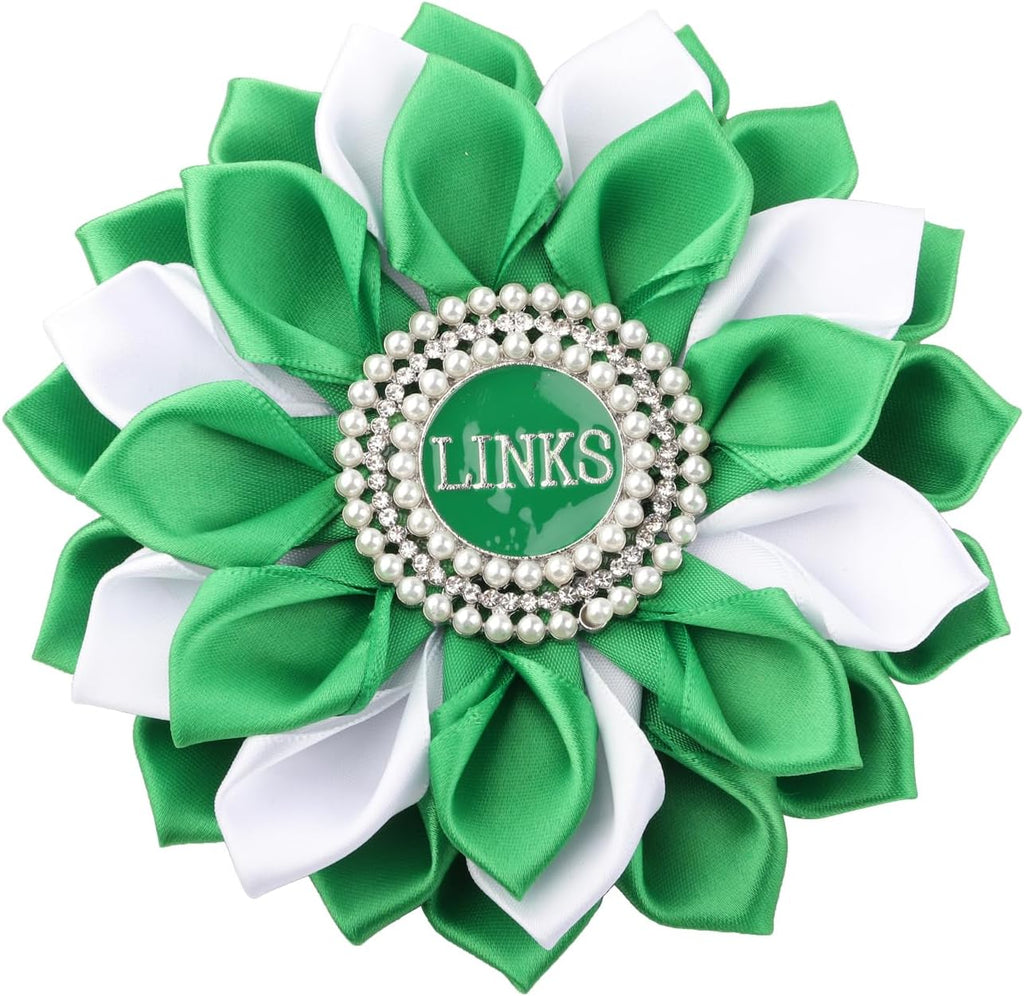 CENWA Sorority Brooch Gift Green Sorority Sister Flower Brooch Pin Greek Sorority Gift for Women