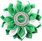 CENWA Sorority Brooch Gift Green Sorority Sister Flower Brooch Pin Greek Sorority Gift for Women