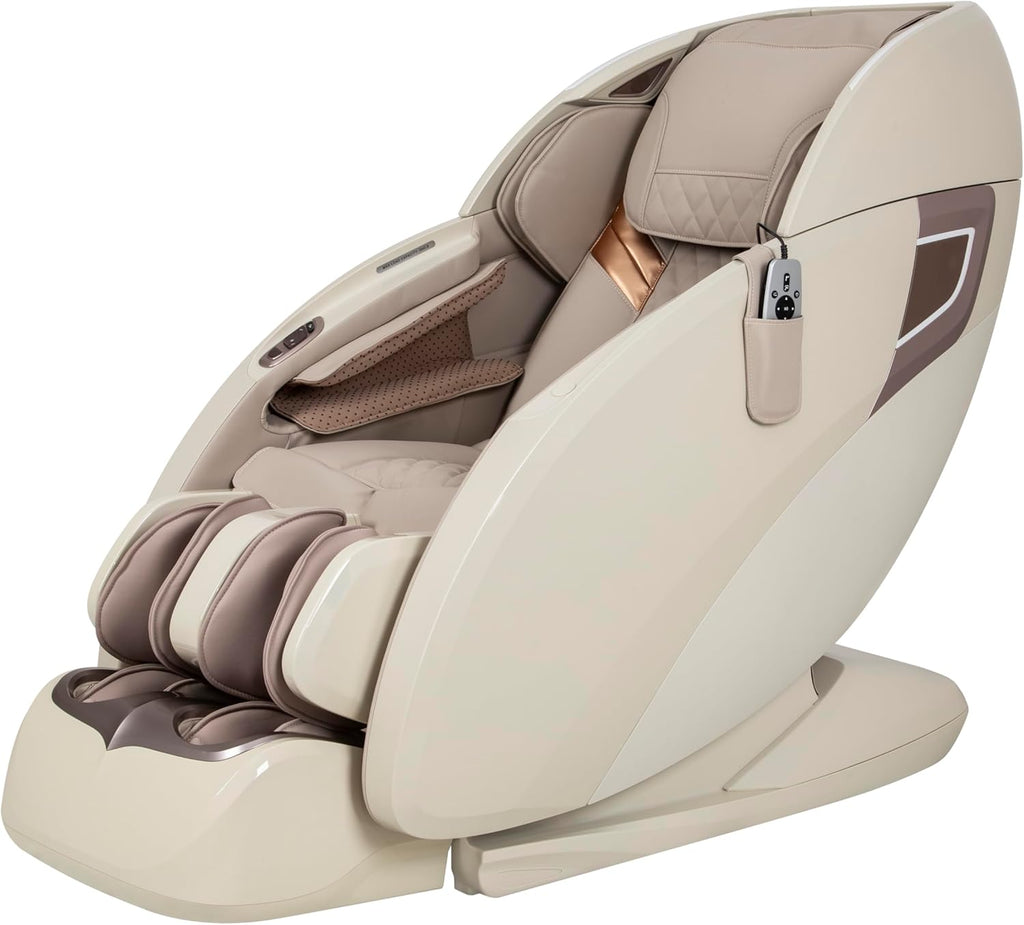 Osaki OS-Pro 3D Tecno l Taupe | Full Body Massage Chair | 3D SL-Track Full Body Massage Chair | Zero Gravity | Lumbar Heating |Auto Body Scan | Bluetooth Speaker
