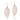 BOUTIQUELOVIN Filigree Long Leaf Pendant Dangle Necklace and Earring Jewelry Set Fashion for Women