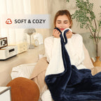 Coperta Elettrica Riscaldata Plaid con 5 Livelli di Riscaldamento e Spegnimento Automatico dopo 4 Ore, Plaid Riscaldato 50"x60" con Certificazione ETL e FCC per Casa e Ufficio, Lavabile in Lavatrice, Grigio Scuro