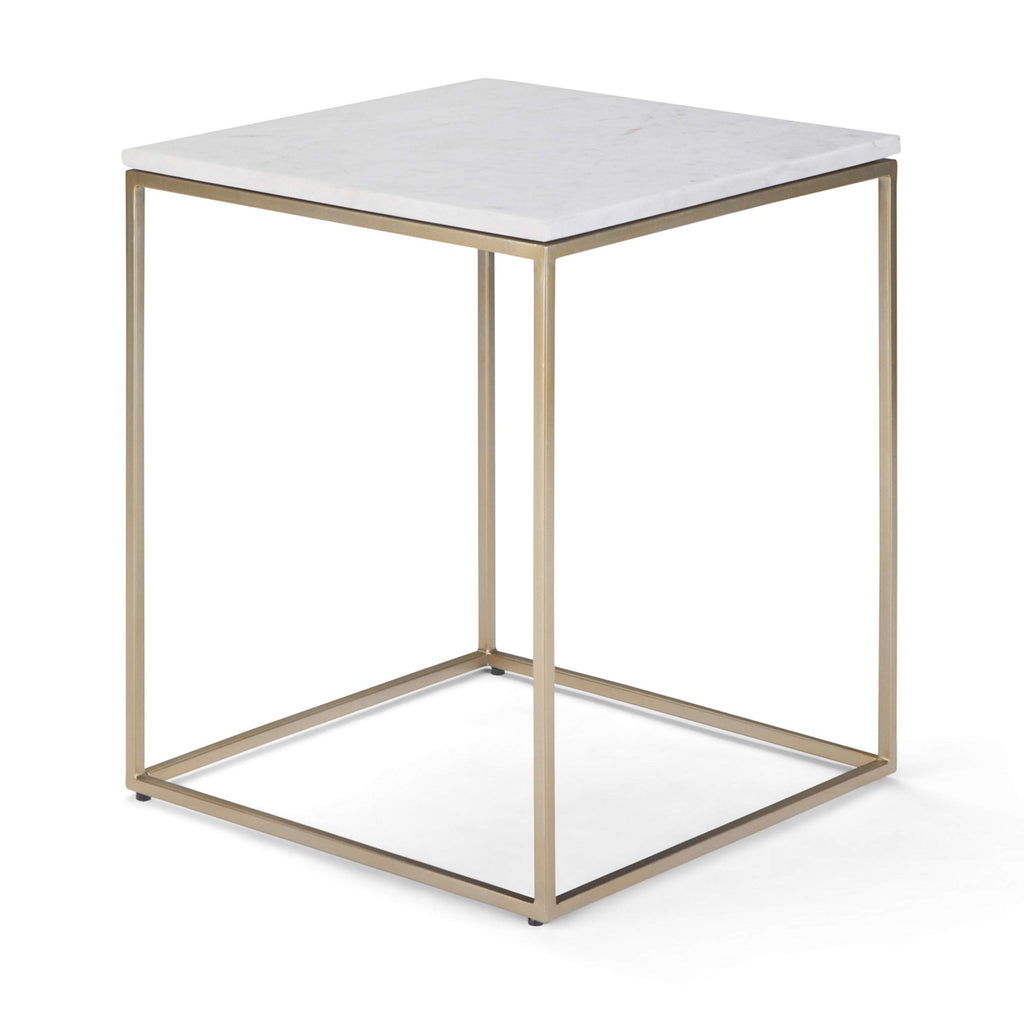 SIMPLIHOME Preston Modern Industrial 22 inch Wide Metal Metal Side Table in Antique Copper, Fully Assembled for the Living Room and Bedroom