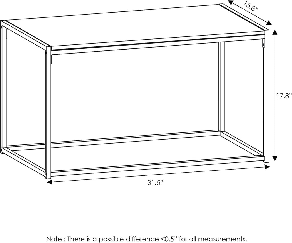 Furinno Camus Modern Living Room Coffee Table with 2 End Tables Set, French Oak Grey