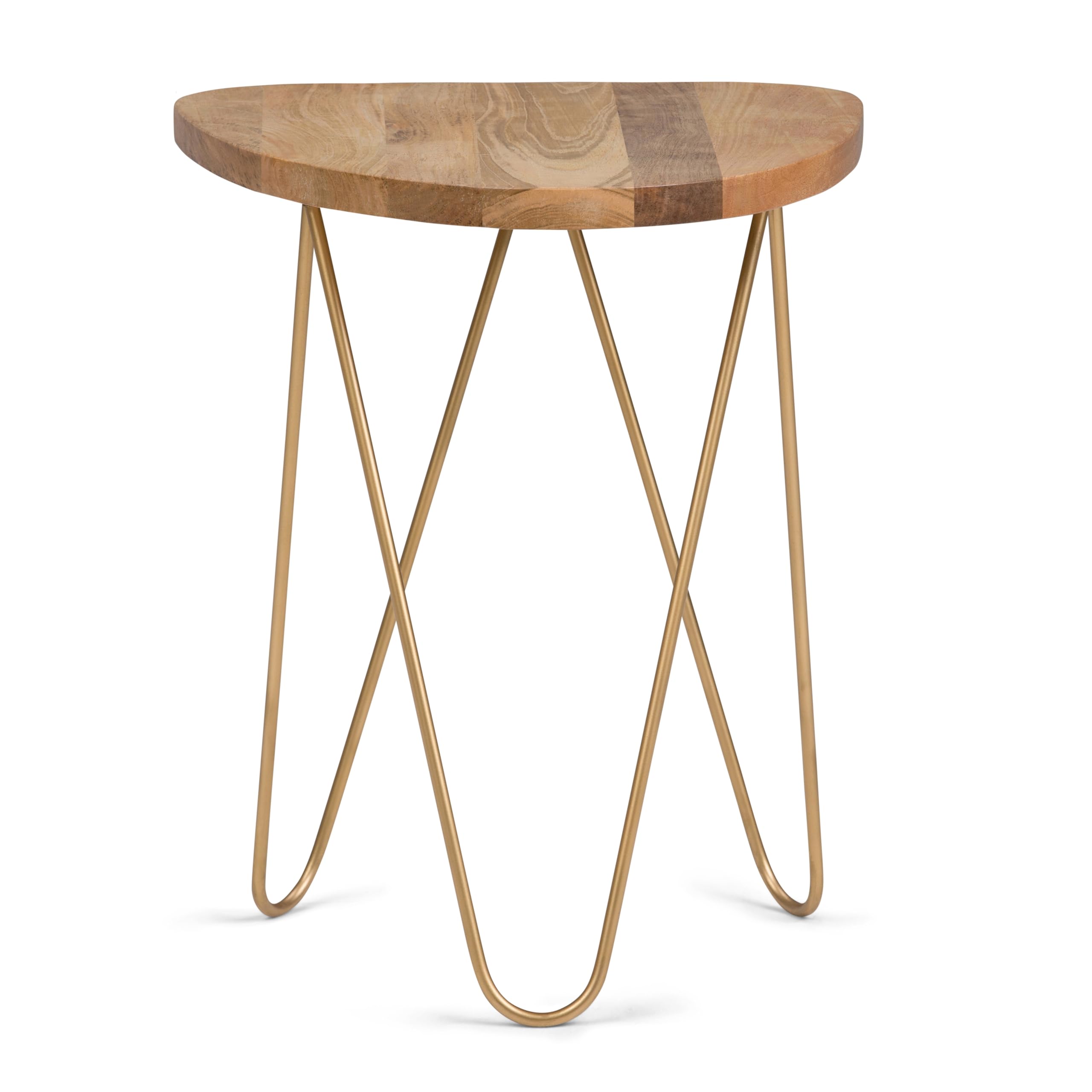SIMPLIHOME Preston Modern Industrial 22 inch Wide Metal Metal Side Table in Antique Copper, Fully Assembled for the Living Room and Bedroom
