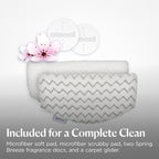 Bissell Power Fresh Steam Mop with Natural Sanitization, Floor Steamer, Tile Cleaner, and Hard Wood Floor Cleaner with Flip-Down Easy Scrubber, 1940A