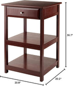 Winsome Delta Home Office, Walnut