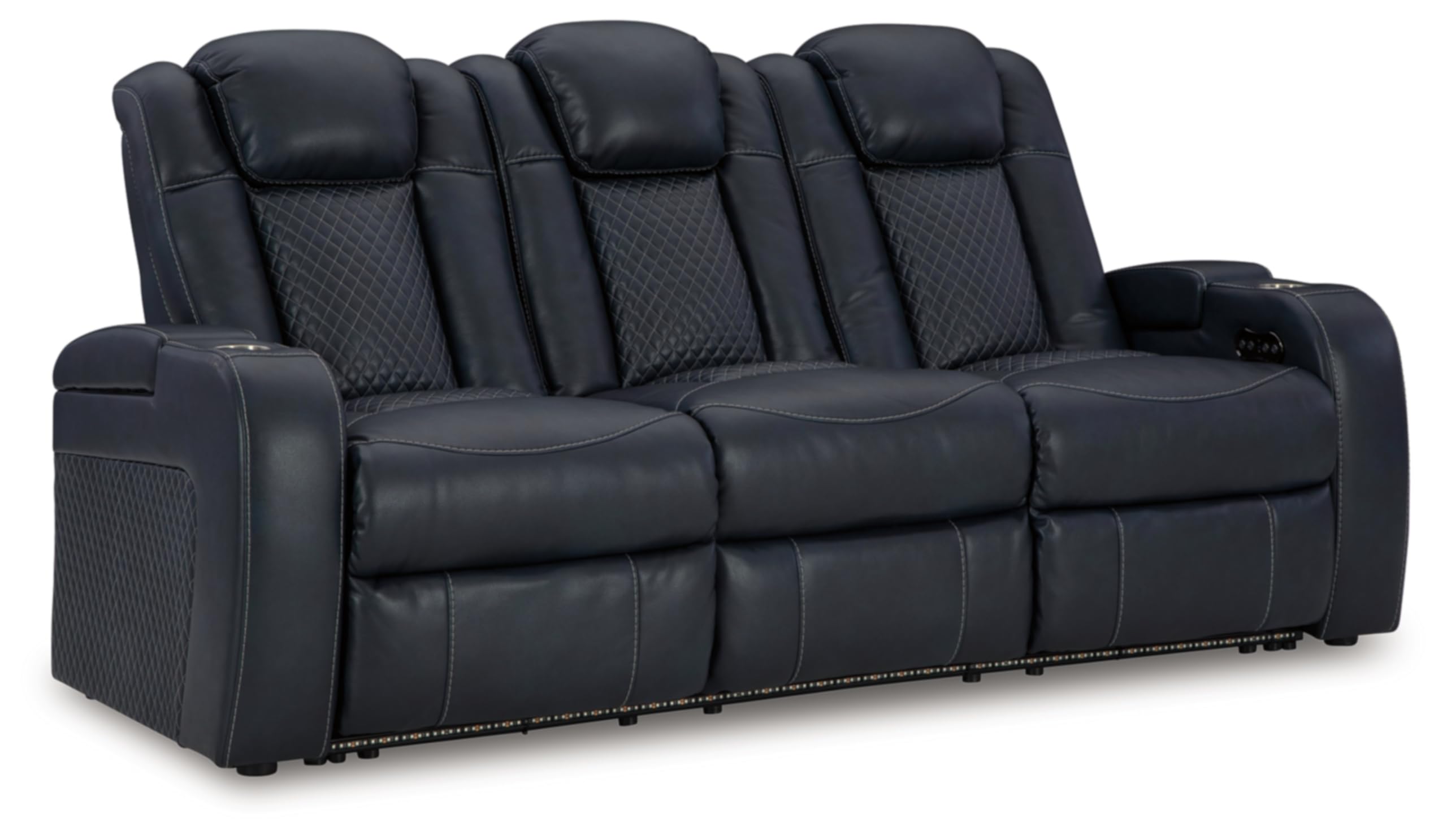 Signature Design by Ashley Next-Gen DuraPella Power Reclining Sofa with Adjustable Headrest, Sand