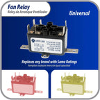 Appli Parts APFR-380 90-380, 24 VAC Coil, Heavy Duty Switching Fan Relay, SP Normally Open, SP Normally Closed, AC and heating Furnace blower relay Universal fit multi position bracket