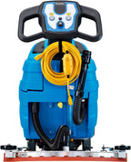 Global Industrial Commercial Electric Walk-Behind Ergonomic Auto Floor Scrubber, Corded, 17" Cleaning Path, 9.2 Gallon Solution Tank, 10.5 Gallon Recovery Tank