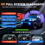 Autel Scanner MaxiCOM MK900BT, 2025 MK900-BT V2.0 Bidirectional Diagnostic Tool, 8in Up of MK900 MX900 MK808S MK808BT MX808S MK808Z, 3000+ Active Tests, 40+ Service, CAN-FD&DOIP, All System, FCA 11 OS