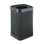 Safco Trash Can Recycle Bin Combo, 28 Gallon Each (2 Bin), At Your Disposal Recycling Center, Black/Grey