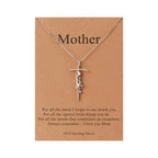 Lcherry Faith Cross Pendant Necklace for Women Religious Christian Jewelry Mother's Day Gifts for Women
