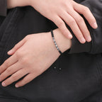 JoycuFF Tue keinem weh Inspirierende Morse-Code-Armbänder für Frauen Männer Motivations-Geburtstags-Weihnachts-Strang-Schmuck Lustig Einzigartig Weibliche Freundin Freundschaft Abschlussgeschenke