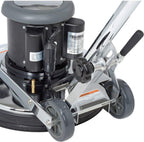 Global Industrial Corded Low Speed Floor Machine, 20" Cleaning Path, Durable Stainless Steel Construction, Heavy-Duty 1.5 HP Motor, 50'L Safety GFCI Power Cord